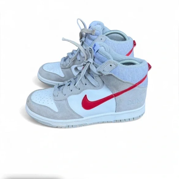 Nike Dunk High SE Athletic Club Light Smoke Grey Gym Red DH9750-001 GS Size 8W - Picture 8 of 8